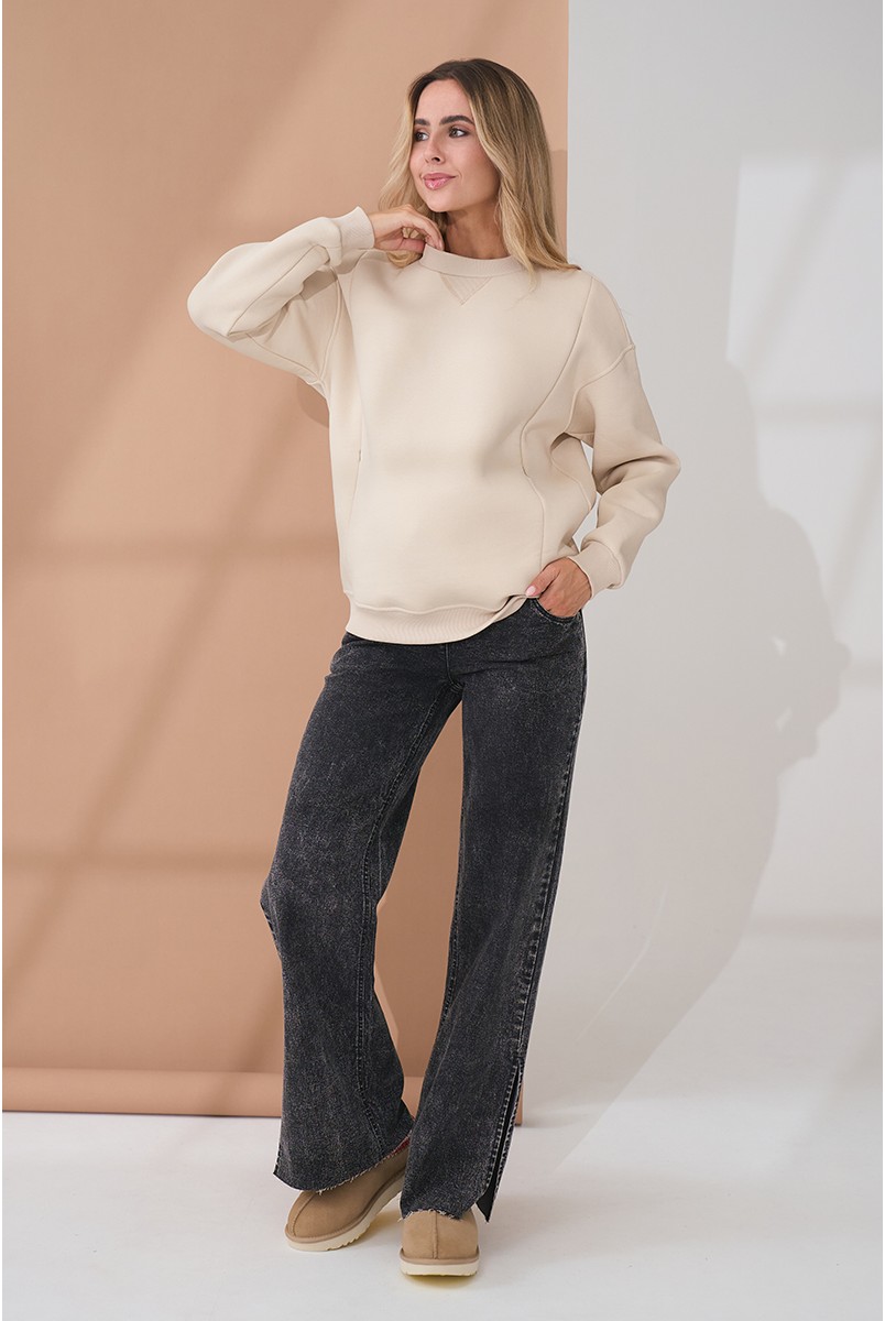 Джинсы для беременных Kloe Черный Yula Mama