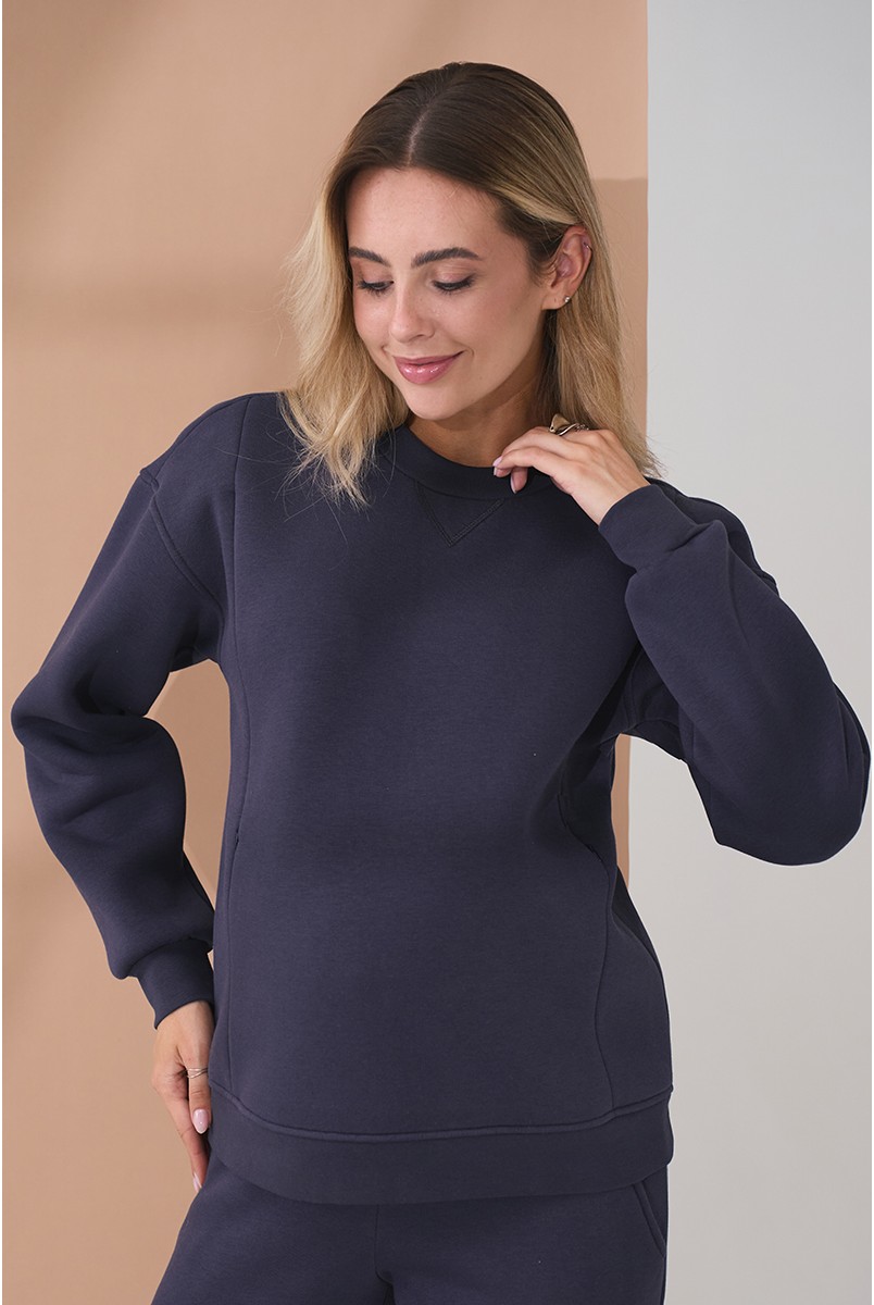 Теплый костюм для беременных и кормящих Urban Графит Yula Mama