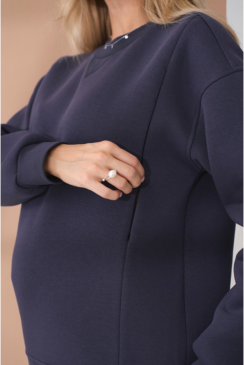 Теплый костюм для беременных и кормящих Urban Графит Yula Mama