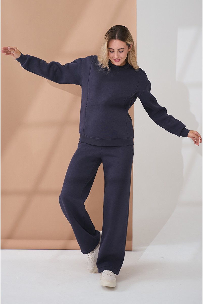 Теплый костюм для беременных и кормящих Urban Графит Yula Mama