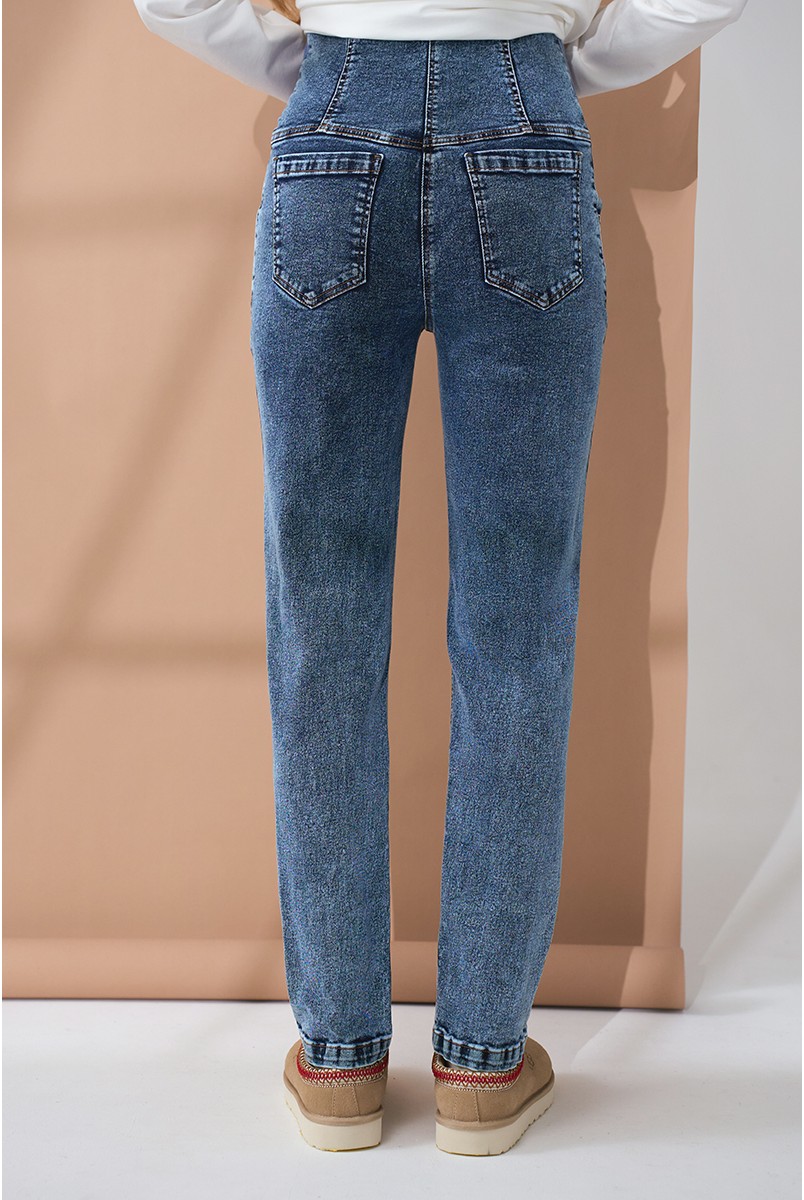 Джинсы для беременных Leyton Cиний Yula Mama