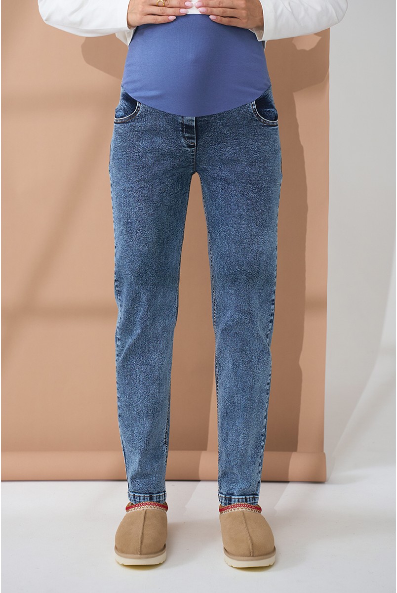 Джинсы для беременных Leyton Cиний Yula Mama