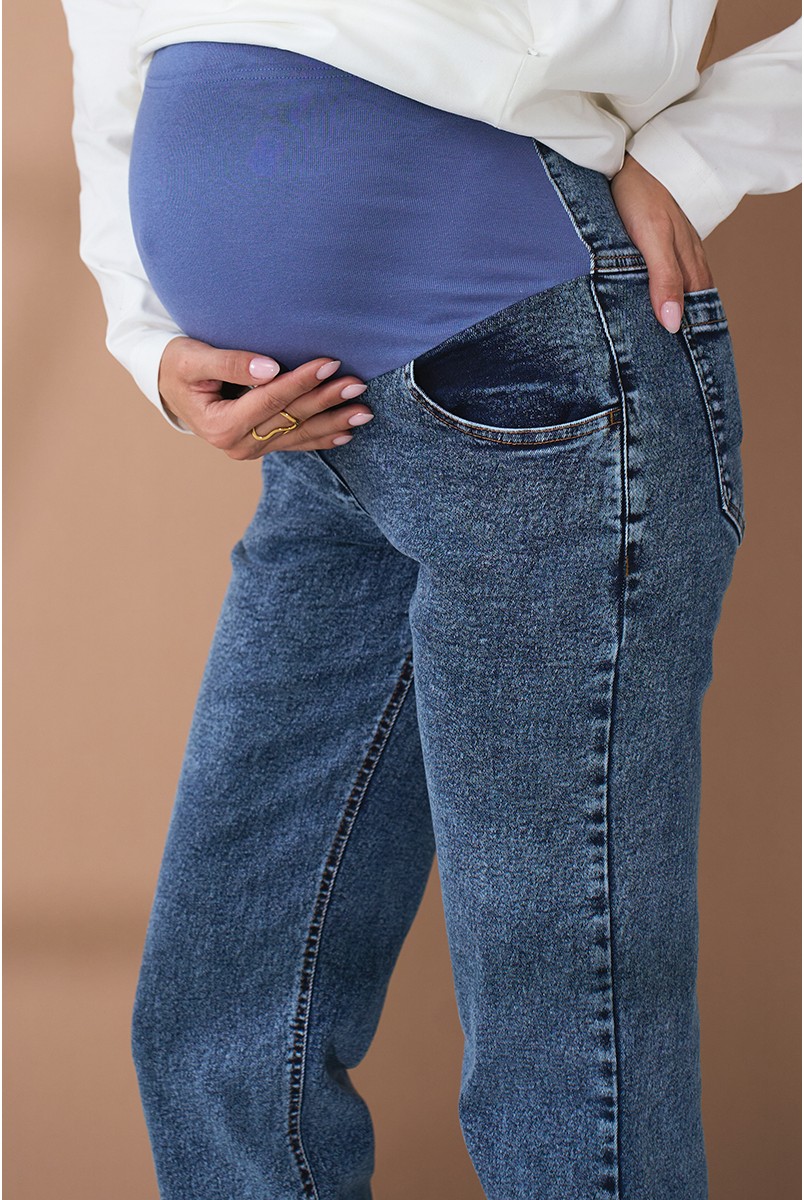 Джинсы для беременных Leyton Cиний Yula Mama
