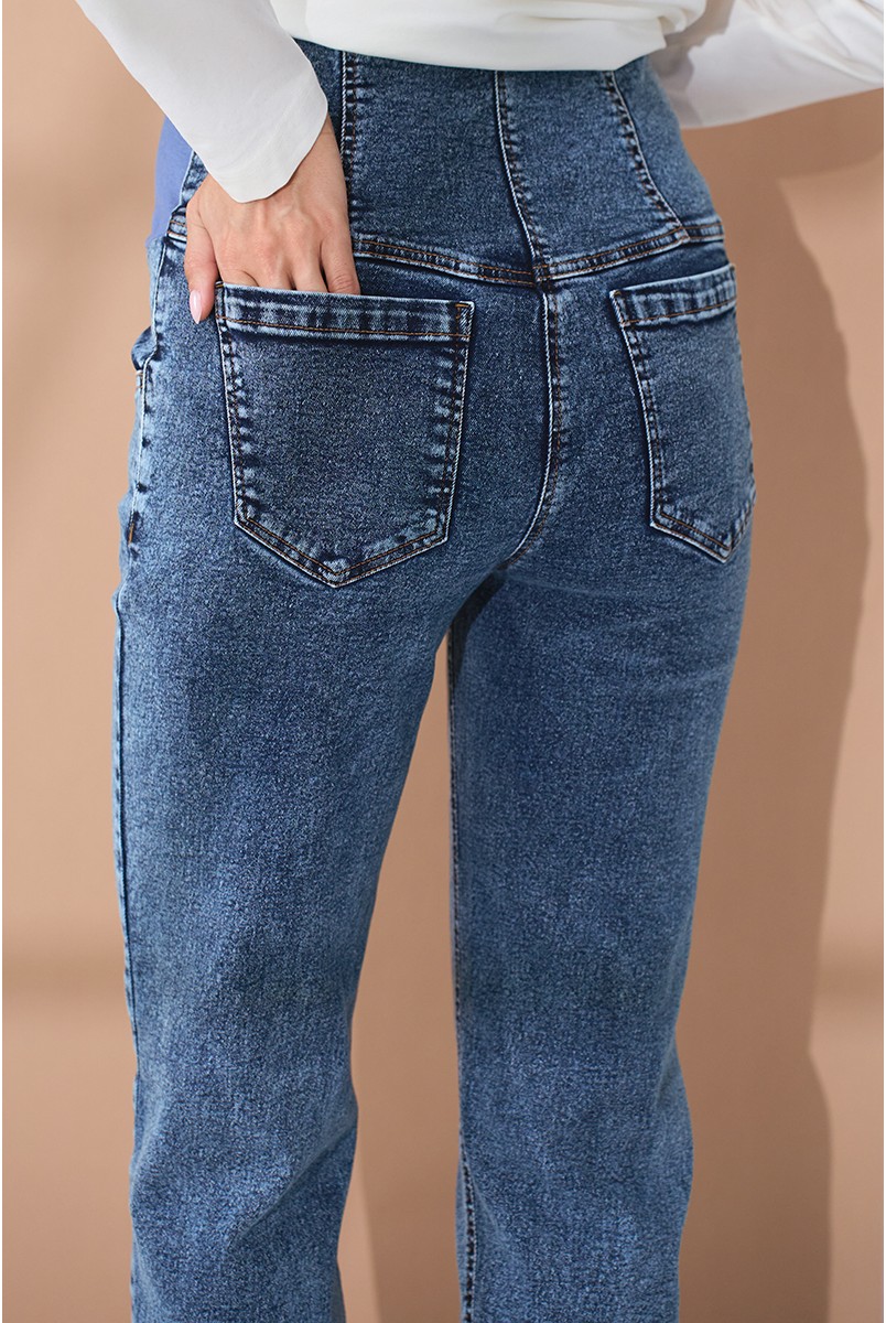 Джинсы для беременных Leyton Cиний Yula Mama