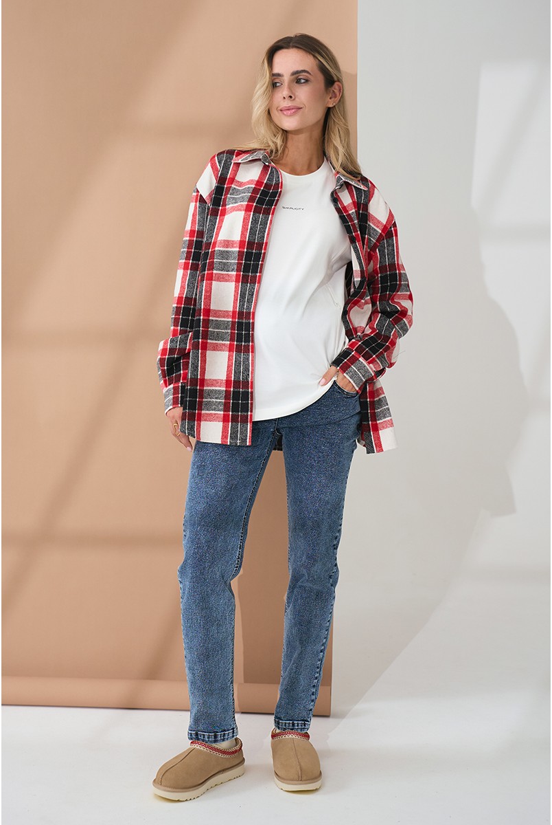 Джинсы для беременных Leyton Cиний Yula Mama