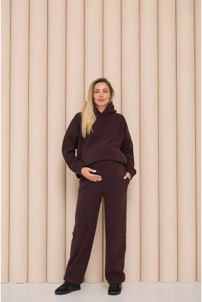 Теплые флисовые брюки для беременных Sheridan - Шоколад Lullababe Теплые флисовые брюки для беременных Sheridan - Шоколад Lullababe