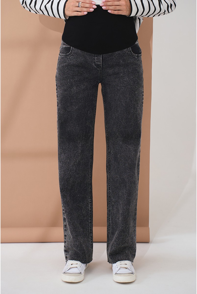 Джинсы для беременных Anne Черный Yula Mama