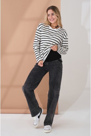 Джинсы для беременных Anne Черный Yula Mama Джинсы для беременных Anne Черный Yula Mama