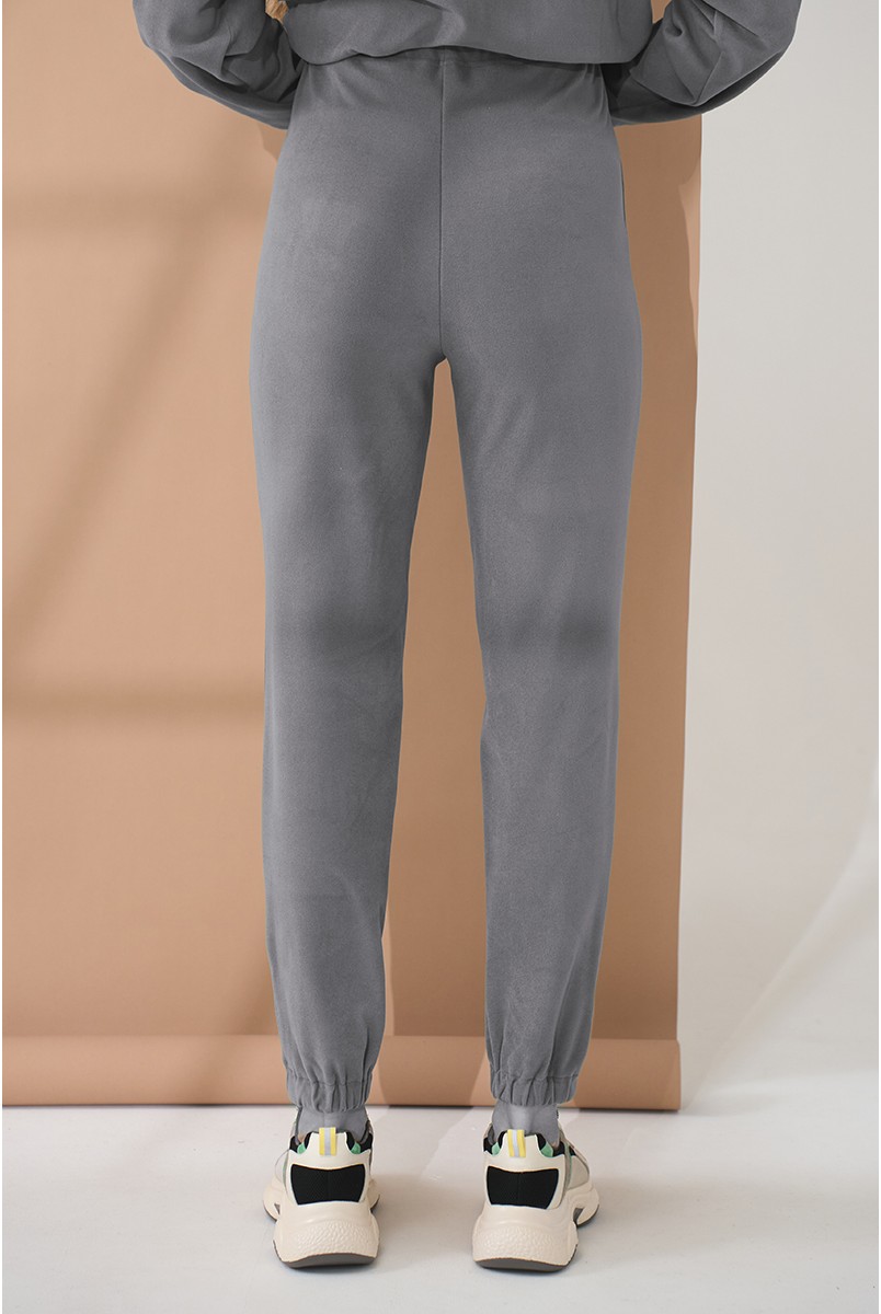 Теплий домашній костюм для вагітних та годуючих Litta Сірий Yula Mama