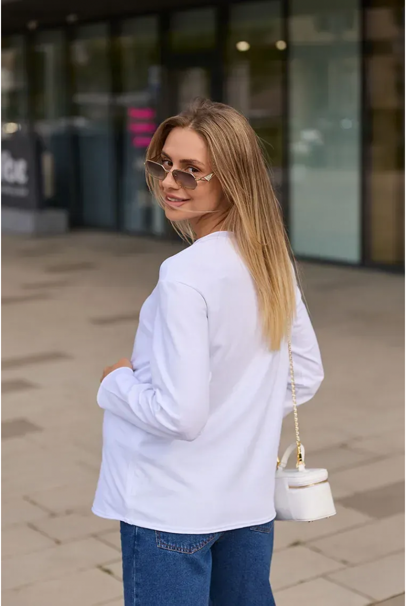 Лонгслив для беременных и кормящих Logan - Белый Lullababe