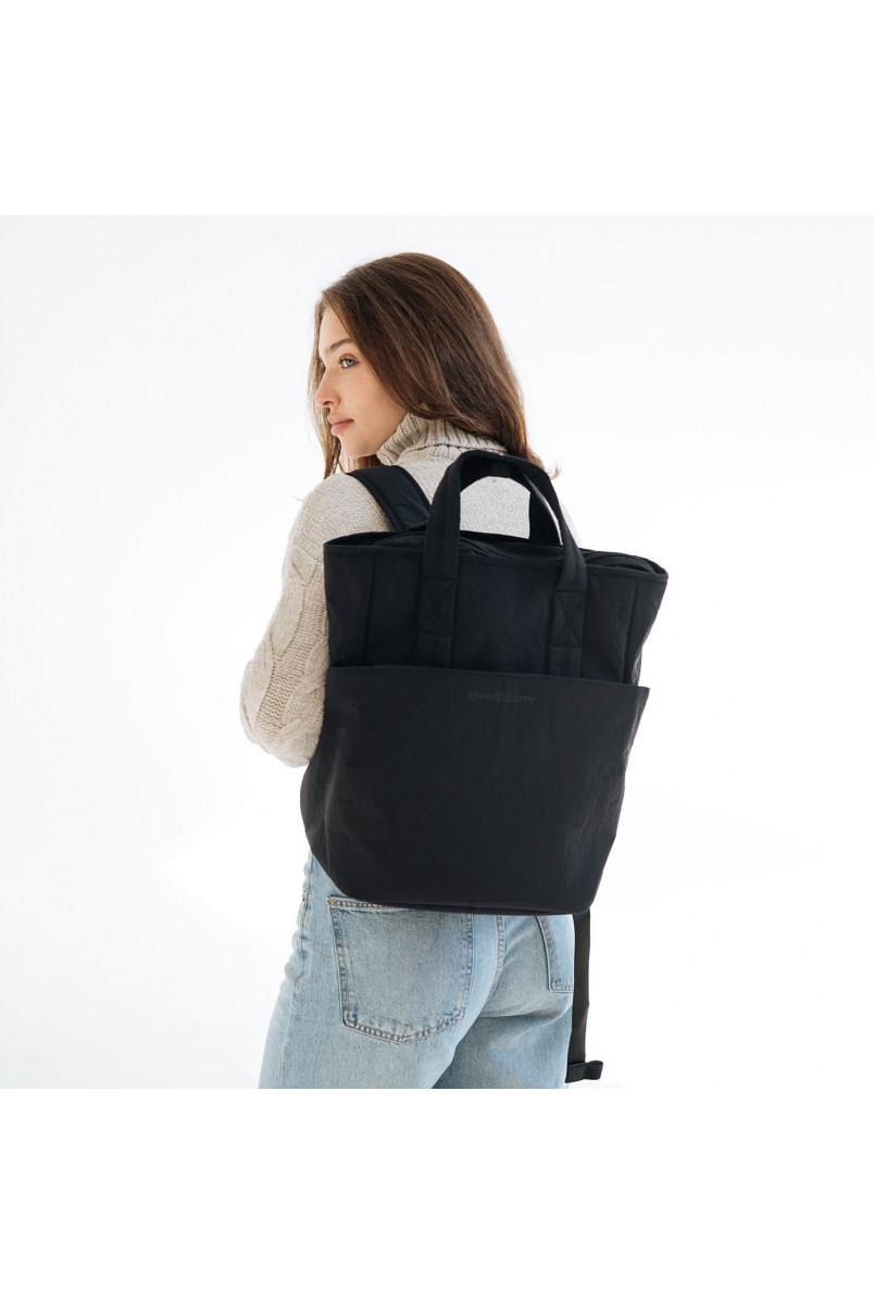 Сумка-рюкзак для мами Чорна Love&Carry