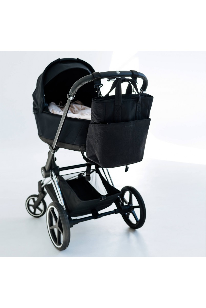 Сумка-рюкзак для мами Чорна Love&Carry