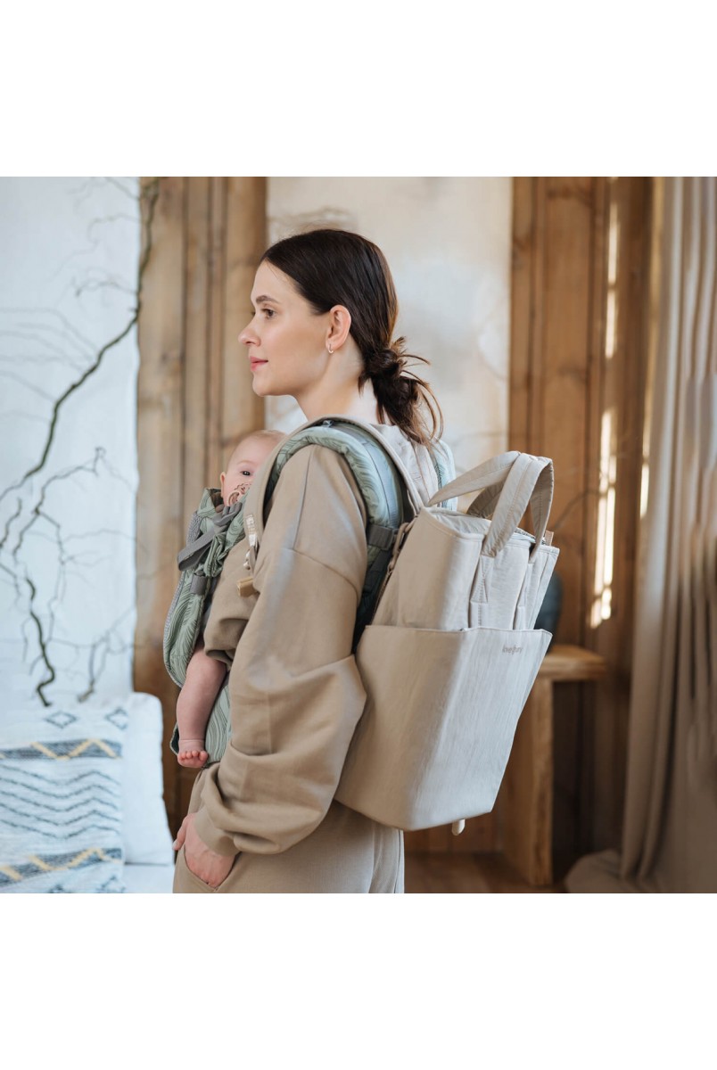Сумка-рюкзак для мами Бежевий Love&Carry