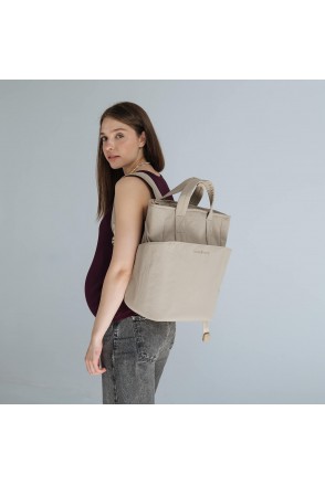 Сумка-рюкзак для мами Бежевий Love&Carry