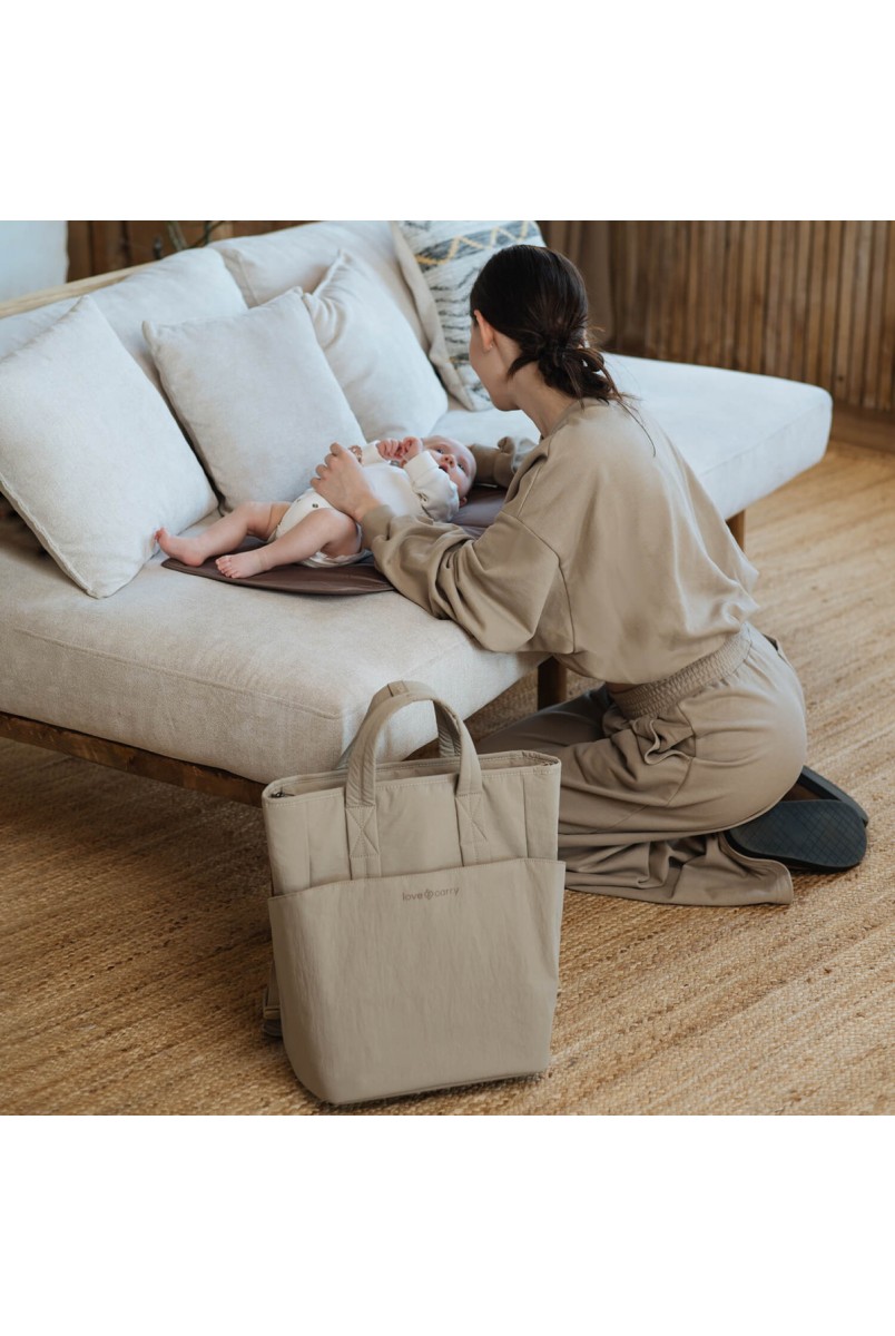 Сумка-рюкзак для мами Бежевий Love&Carry