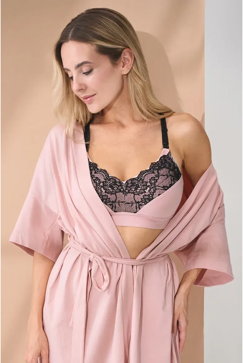 Бюстгальтер для беременных и кормящих Lada Пудра Yula mama