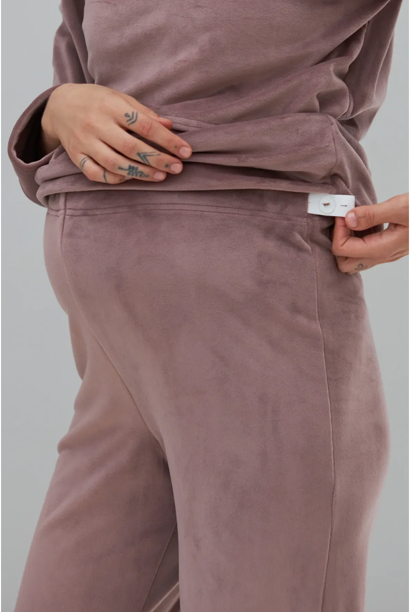 Домашний костюм для беременных и кормящих Hygge Фрезовый Yula Mama