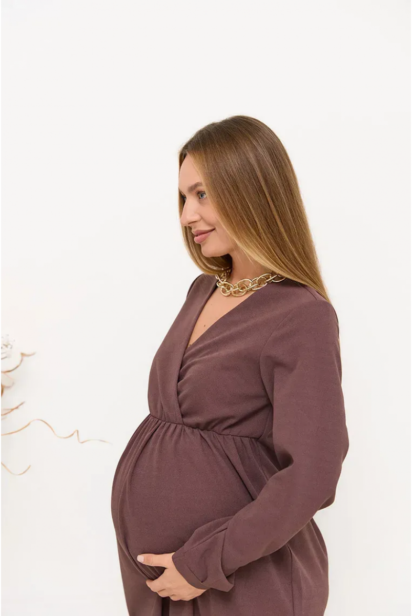 Платье для беременных и кормящих Hollywood Шоколадный Lullababe
