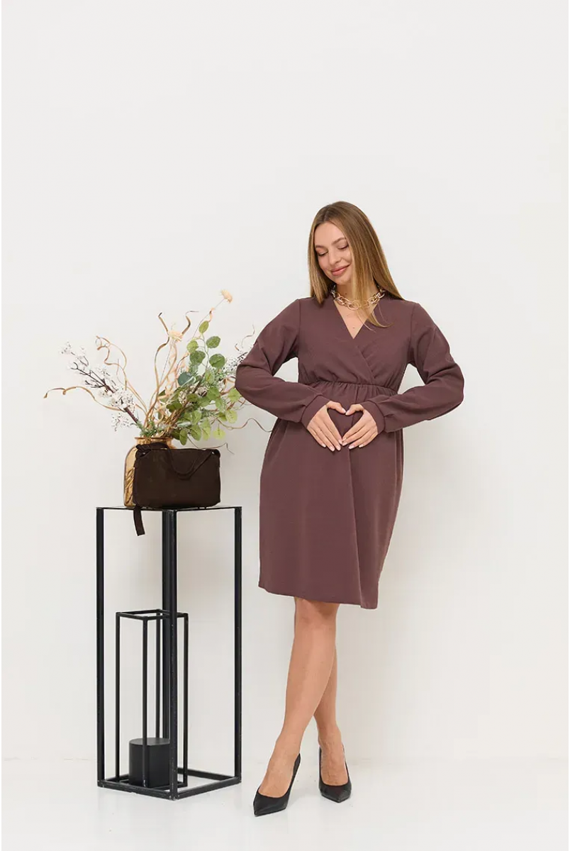 Платье для беременных и кормящих Hollywood Шоколадный Lullababe