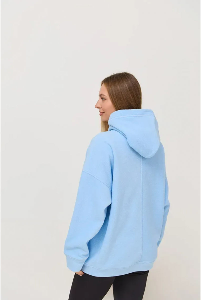 Теплый худи для беременных и кормящих Buffalo - Голубой Lullababe