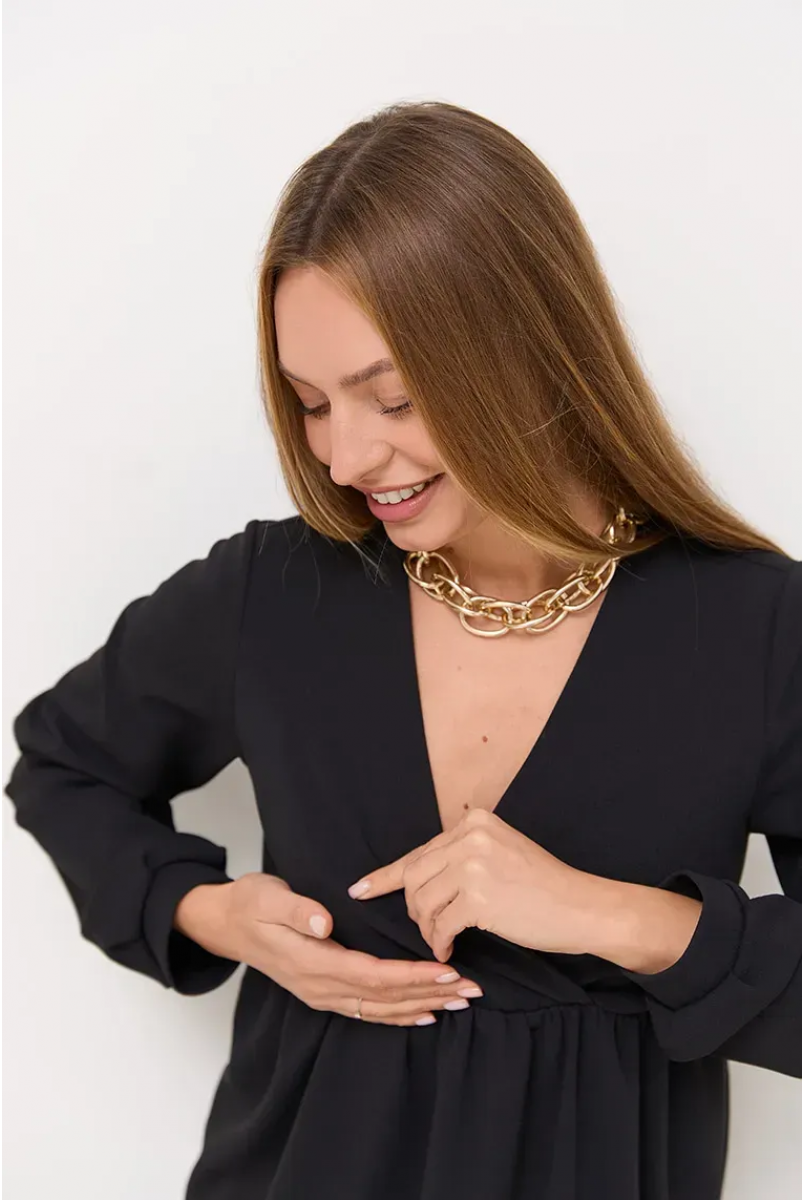 Платье для беременных и кормящих Hollywood Черный Lullababe