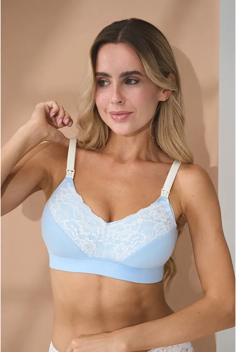 Бюстгальтер для беременных и кормящих Lada Голубой Yula mama