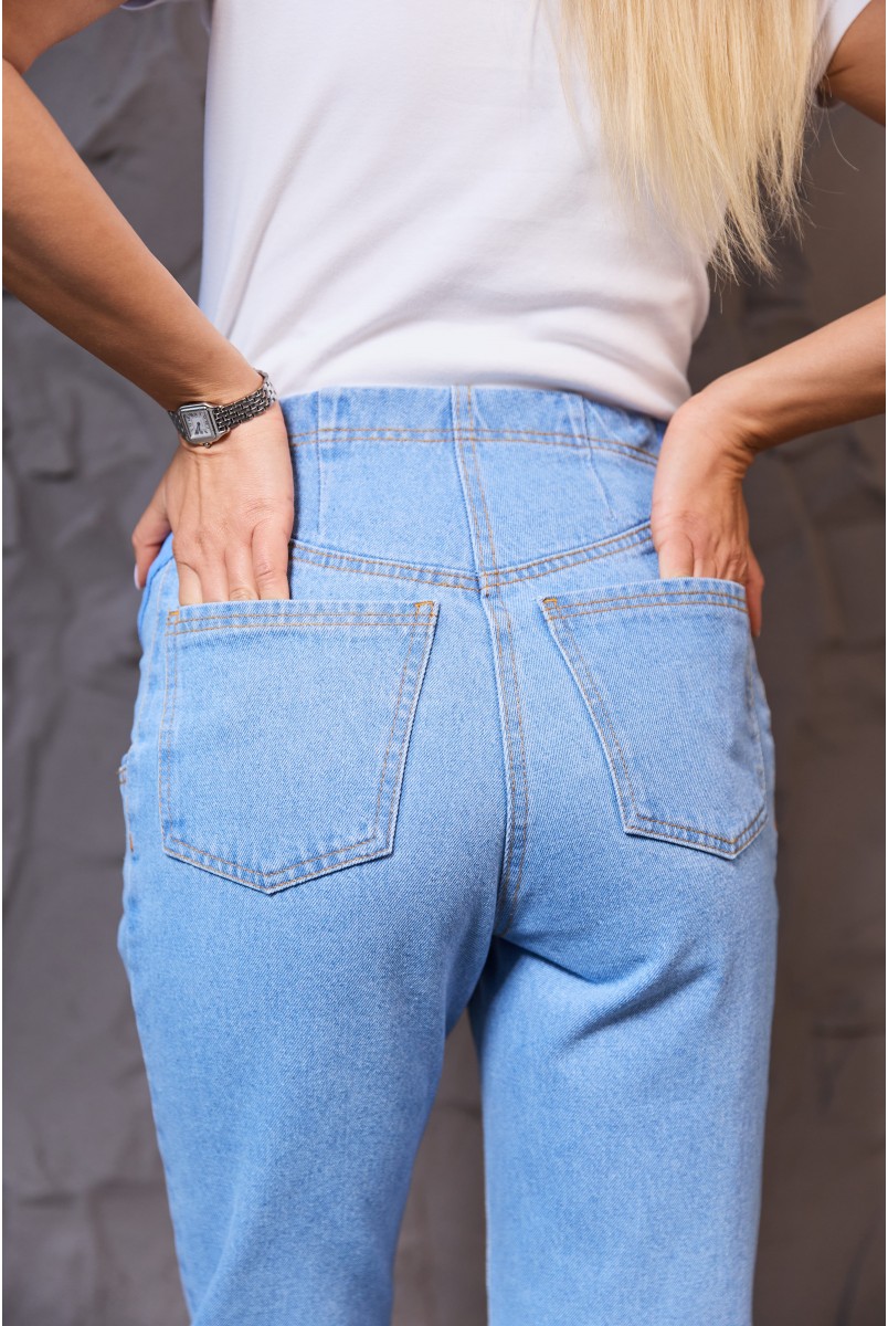 Джинси мом для вагітних Monton - Блакитний Lullababe