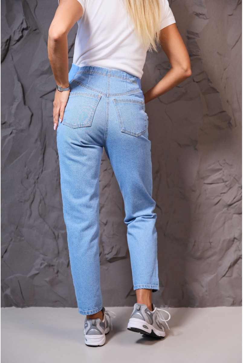 Джинси мом для вагітних Monton - Блакитний Lullababe