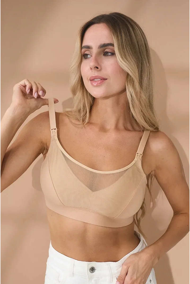 Бюстгальтер для беременных и кормящих Ivanna Бежевый Yula mama