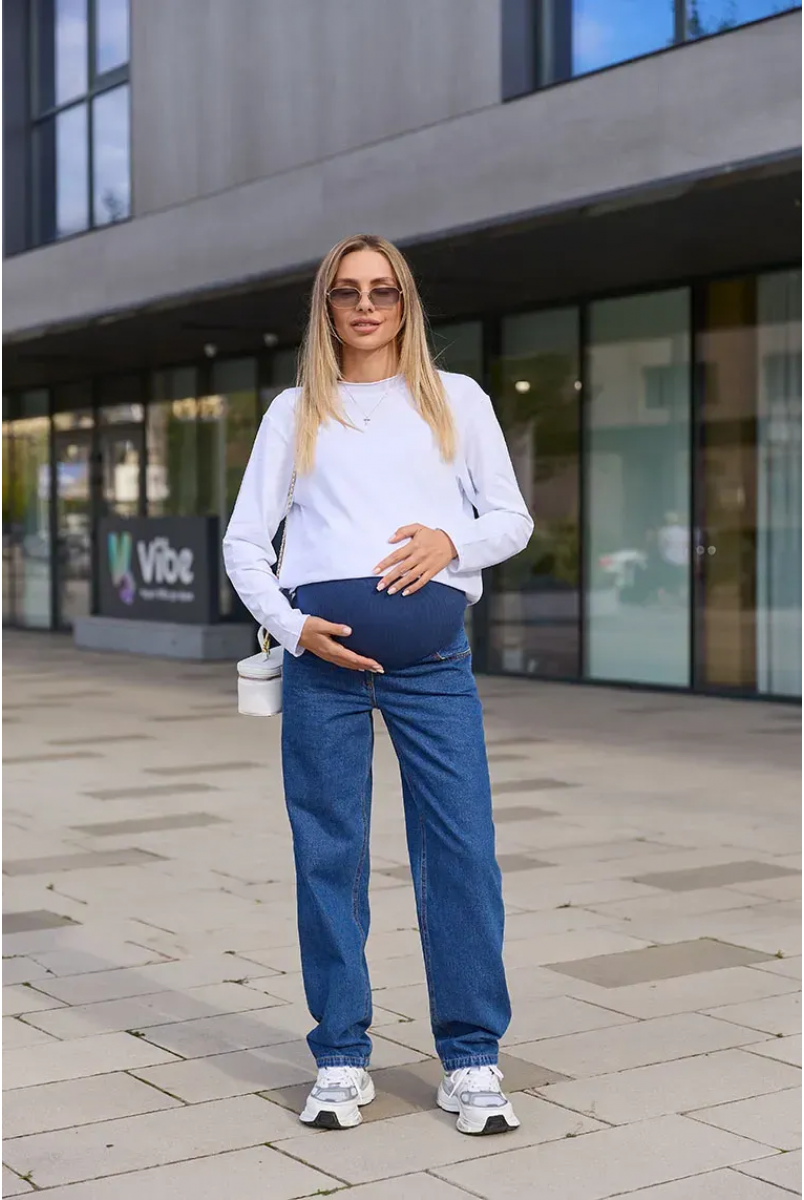 Джинси баггі для вагітних Kestel - Синій Lullababe