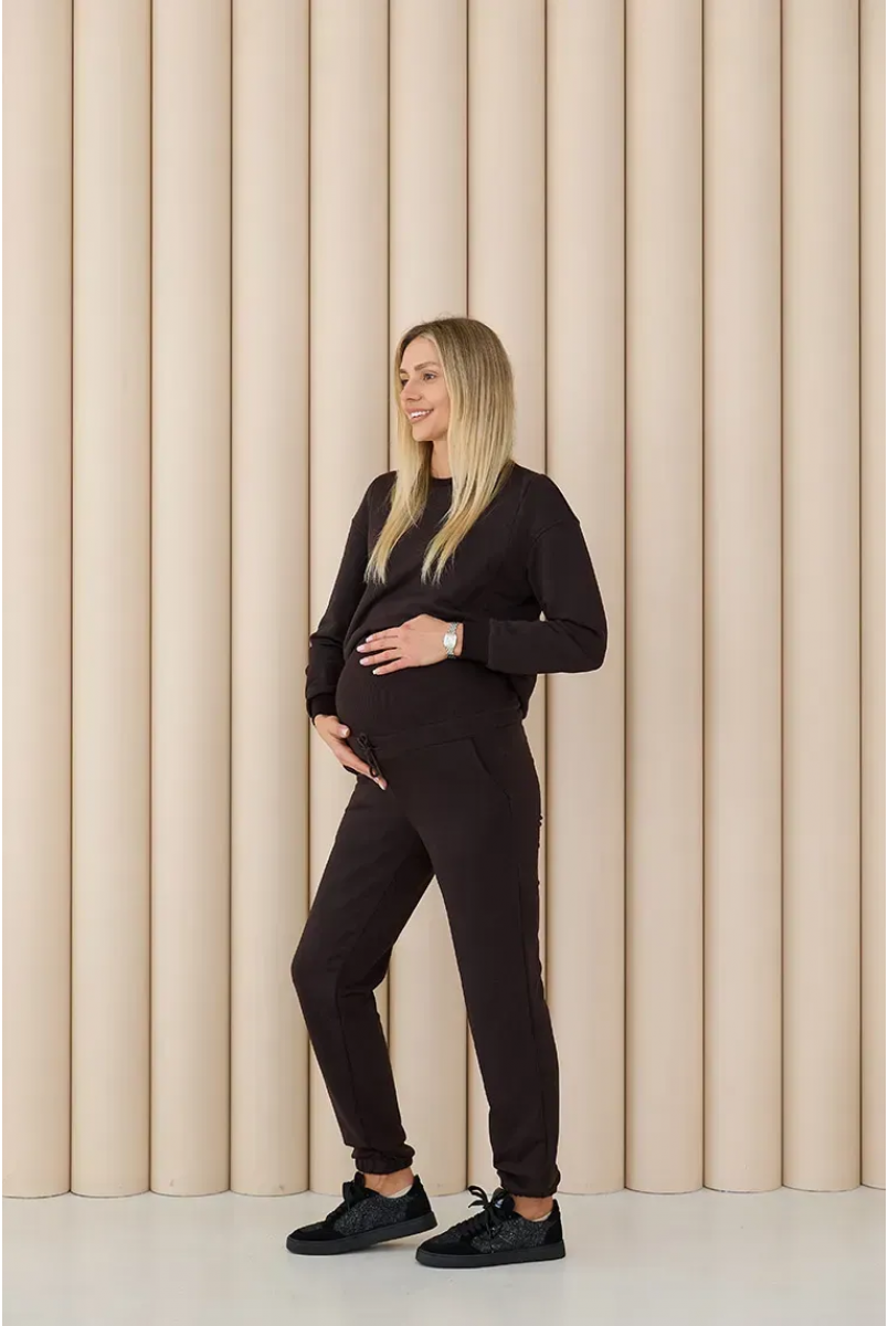 Демисезонные брюки для беременных Vancouver Шоколад Lullababe