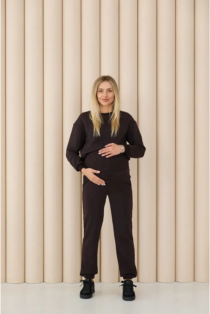 Демисезонные брюки для беременных Vancouver Шоколад Lullababe