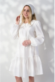 Платье для беременных и кормящих Lauri Молочный Yula Mama
