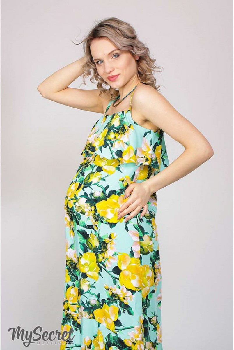 Сарафан для беременных Rimini Желтый Yula Mama