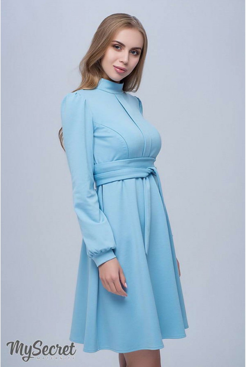 Платье для беременных и кормящих Rebecca Голубой Yula Mama
