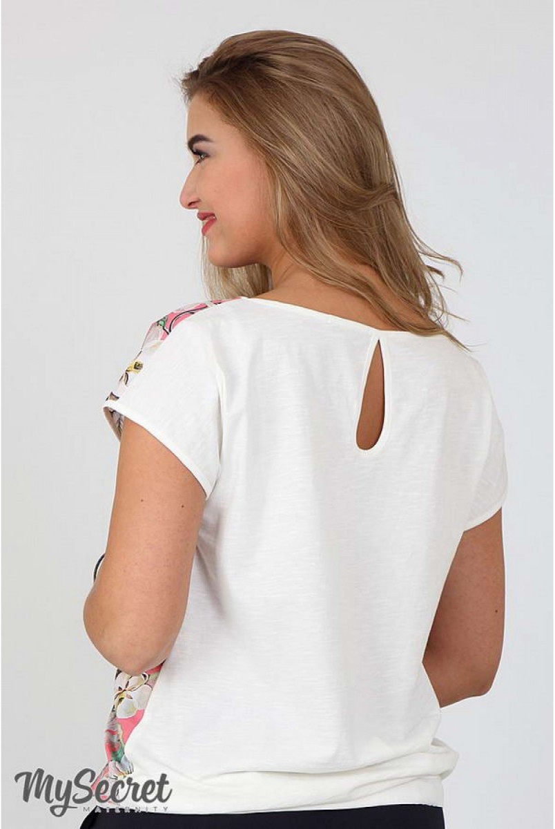 Футболка для беременных и кормящих Vlada Коралловый Yula Mama