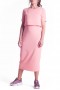 Платье арт.S200301 розовое для беременных и кормления