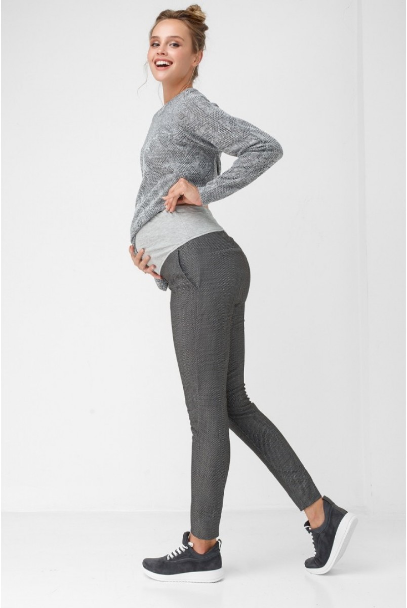 Штаны Серые костюмные 1812 0003 для беременных
