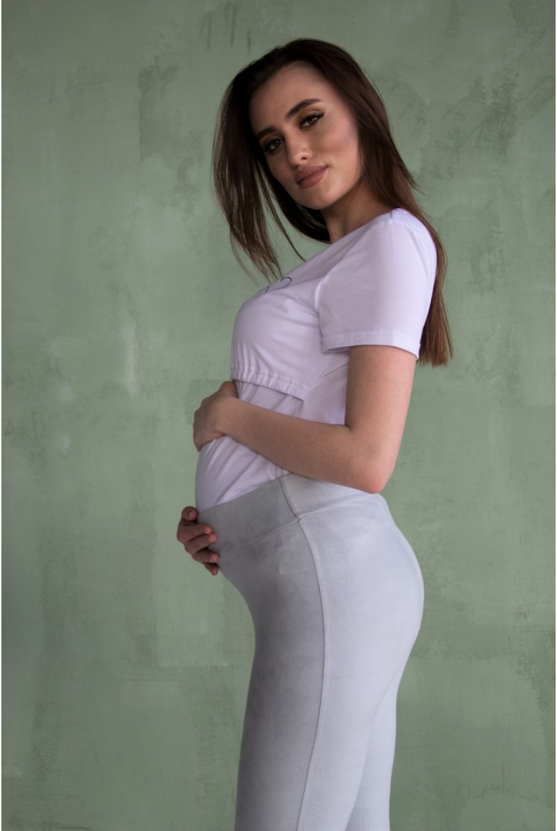 Лосини сірі 2063 0234 для вагітних