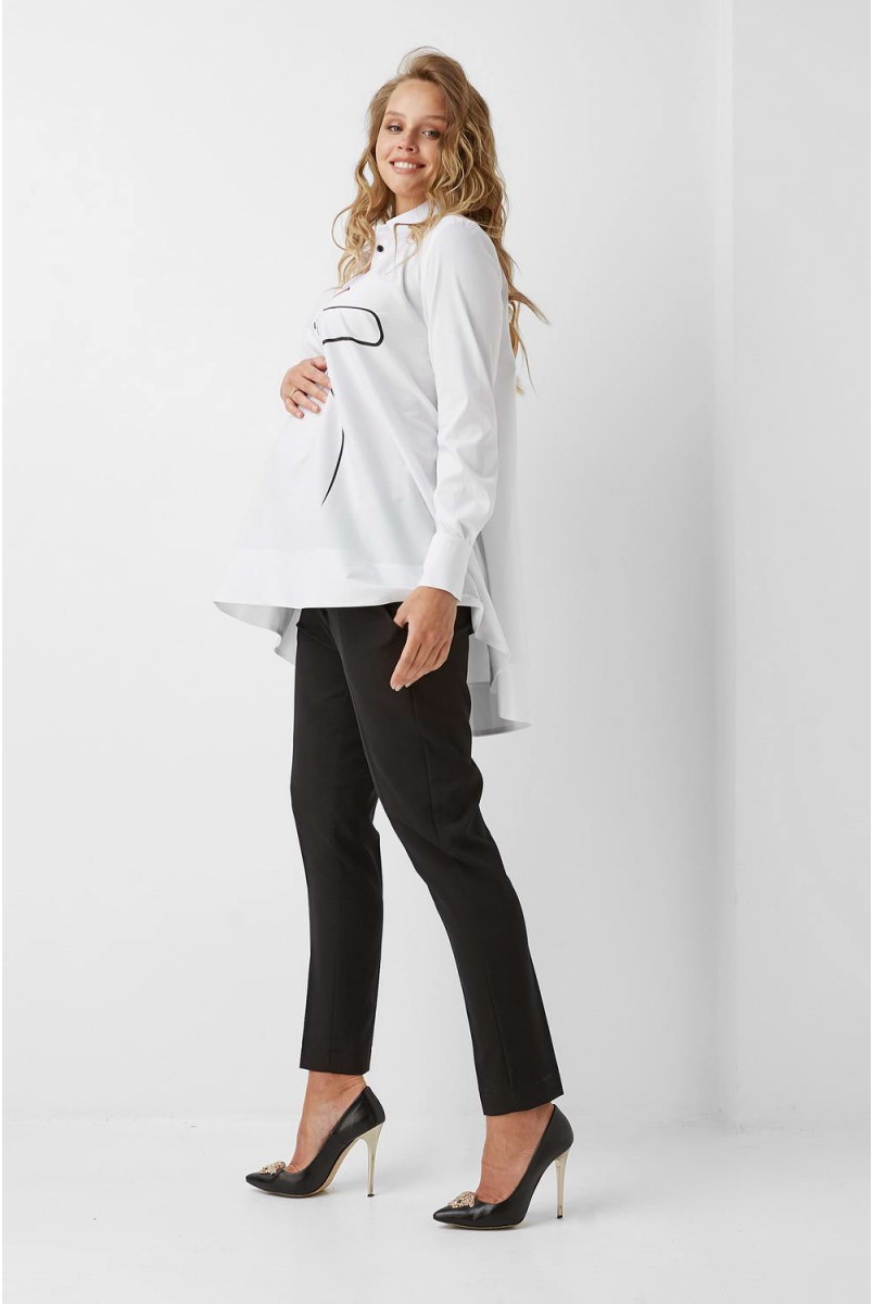 Блуза арт. 1975 0173 белый для беременных