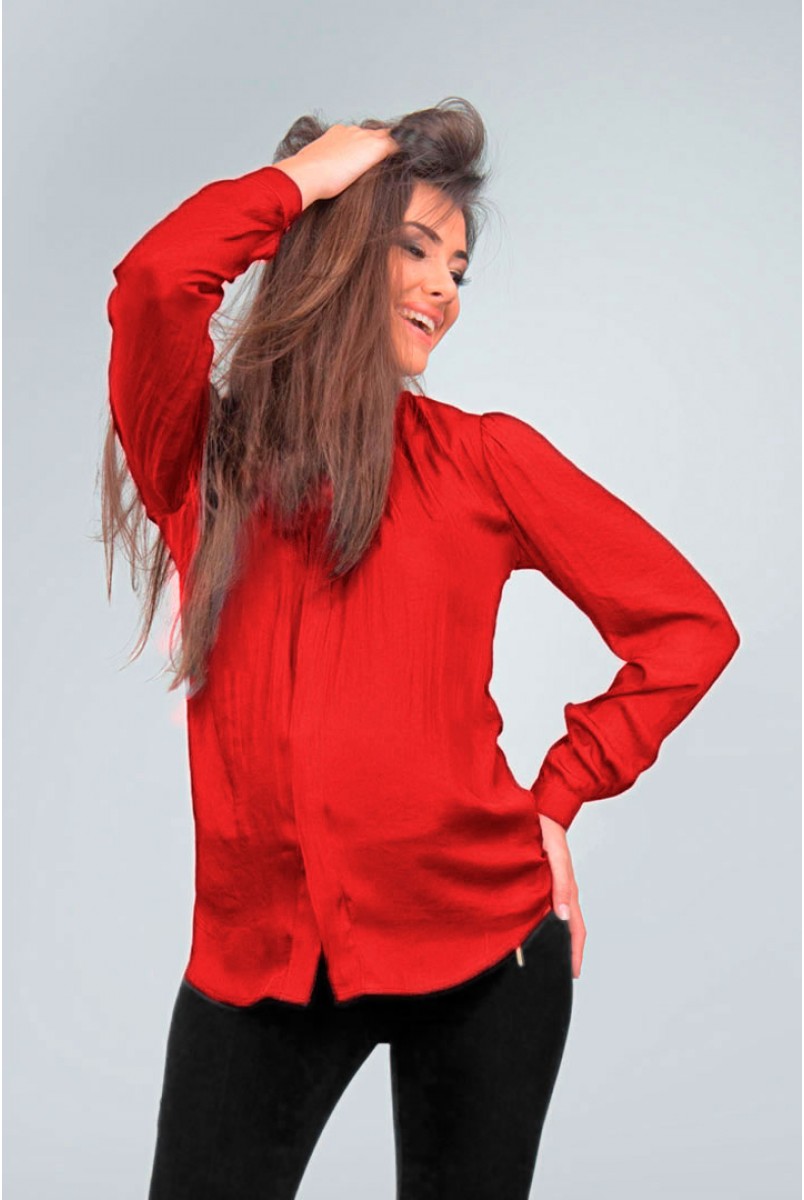Блуза красная 1558 0000 для беременных