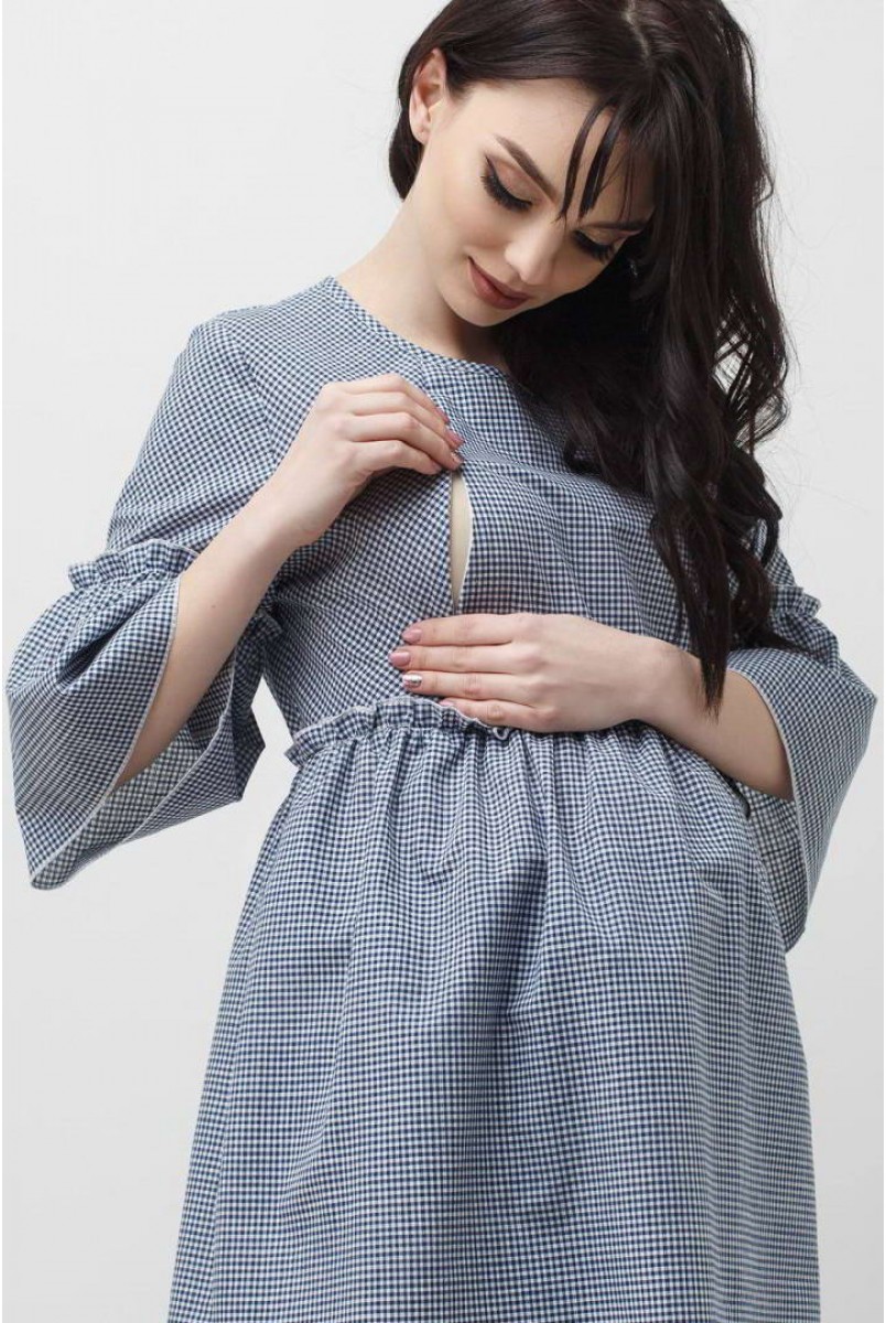 Блуза серая 1829 0000 для беременных и кормления