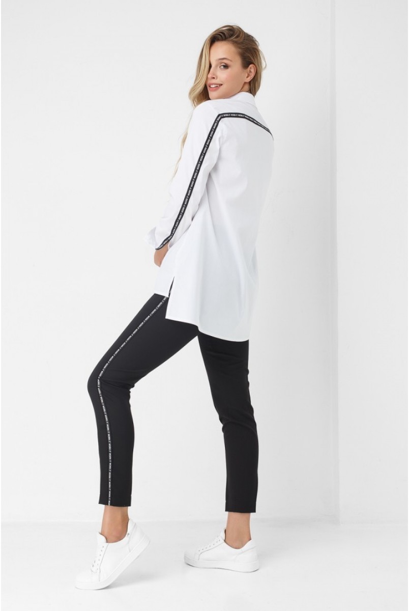 Рубашка белого цвета 1855 0173 для беременных и кормления