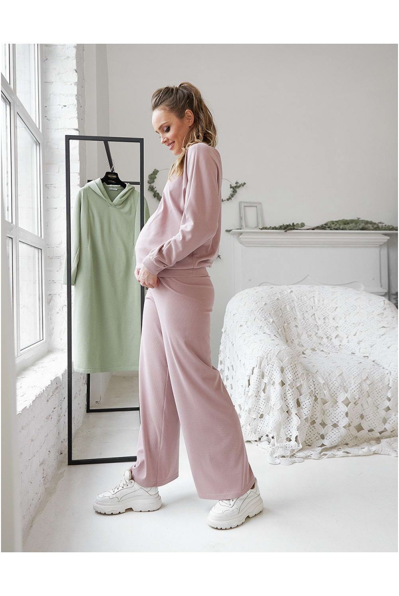 Кофта 2128 1510 пудрово-розовый для беременных