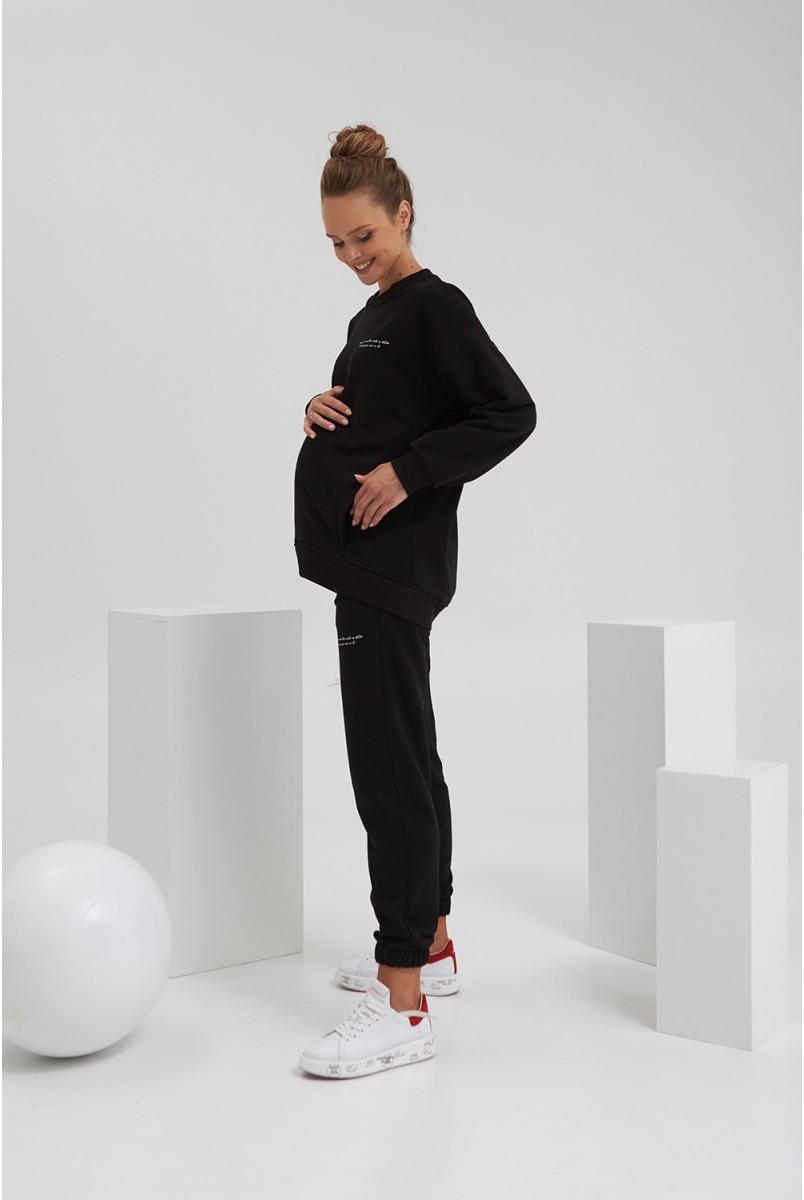 Свитшот для беременных и кормления Dianora 2187 1420 черный