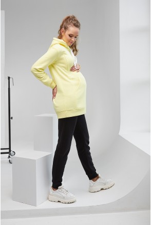 Худи на флисе для беременных и кормления Dianora 2105 1425 желтый