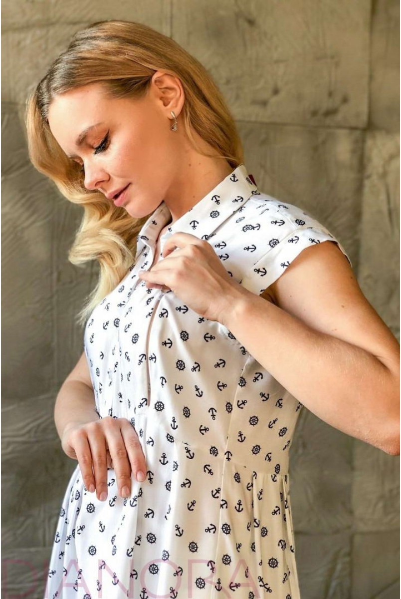 Рубашка 1843 0001 белый для беременных и кормления