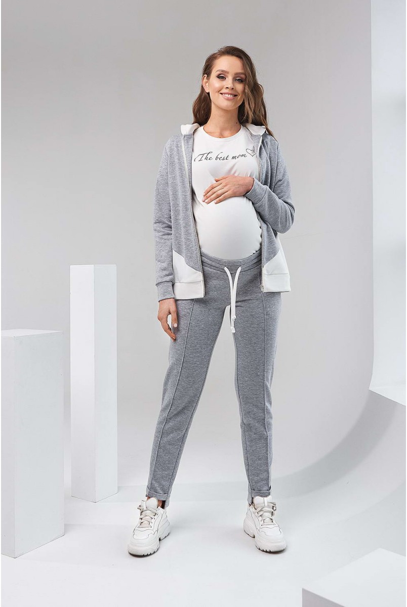 Спортивный костюм 2124(5) 1061 серый для беременных и кормления