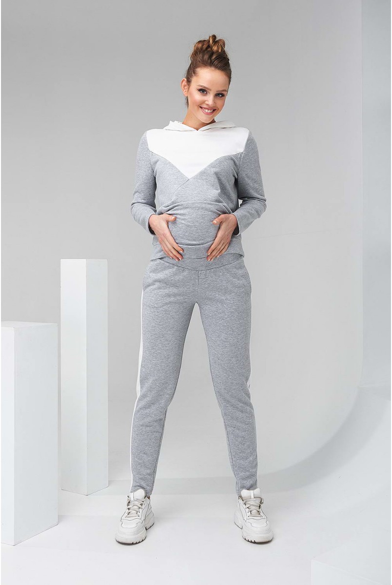 Спортивный костюм 2146(7) 1061 серый для беременных и кормления