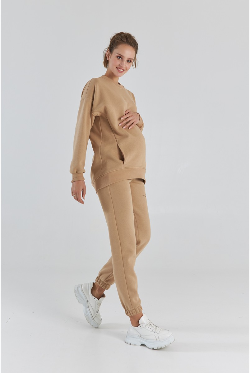 Спортивний костюм для вагітних та годування Dianora 2187 (72) 1581 бежевий